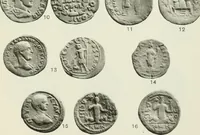 An illustration from Catalogue of the Greek coins of Arabia, Mesopotamia and Persia (Nabataea, Arabia Provincia, S. Arabia, Mesopotamia, Babylonia, Assyria, Persia, Alexandrine empire of the East, Persis, Elymais, Characene / by George Francis Hill ... With a map and fifty-five plates (1922)