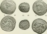 An illustration from Catalogue of the Greek coins of Arabia, Mesopotamia and Persia (Nabataea, Arabia Provincia, S. Arabia, Mesopotamia, Babylonia, Assyria, Persia, Alexandrine empire of the East, Persis, Elymais, Characene / by George Francis Hill ... With a map and fifty-five plates (1922)