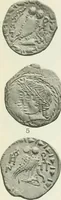 An illustration from Catalogue of the Greek coins of Arabia, Mesopotamia and Persia (Nabataea, Arabia Provincia, S. Arabia, Mesopotamia, Babylonia, Assyria, Persia, Alexandrine empire of the East, Persis, Elymais, Characene / by George Francis Hill ... With a map and fifty-five plates (1922)