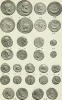 An illustration from Catalogue of the Greek coins of Arabia, Mesopotamia and Persia (Nabataea, Arabia Provincia, S. Arabia, Mesopotamia, Babylonia, Assyria, Persia, Alexandrine empire of the East, Persis, Elymais, Characene / by George Francis Hill ... With a map and fifty-five plates (1922)