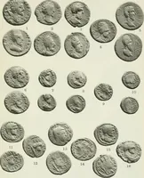 An illustration from Catalogue of the Greek coins of Arabia, Mesopotamia and Persia (Nabataea, Arabia Provincia, S. Arabia, Mesopotamia, Babylonia, Assyria, Persia, Alexandrine empire of the East, Persis, Elymais, Characene / by George Francis Hill ... With a map and fifty-five plates (1922)