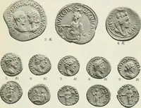 An illustration from Catalogue of the Greek coins of Arabia, Mesopotamia and Persia (Nabataea, Arabia Provincia, S. Arabia, Mesopotamia, Babylonia, Assyria, Persia, Alexandrine empire of the East, Persis, Elymais, Characene / by George Francis Hill ... With a map and fifty-five plates (1922)