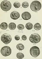 An illustration from Catalogue of the Greek coins of Arabia, Mesopotamia and Persia (Nabataea, Arabia Provincia, S. Arabia, Mesopotamia, Babylonia, Assyria, Persia, Alexandrine empire of the East, Persis, Elymais, Characene / by George Francis Hill ... With a map and fifty-five plates (1922)