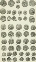 An illustration from Catalogue of the Greek coins of Arabia, Mesopotamia and Persia (Nabataea, Arabia Provincia, S. Arabia, Mesopotamia, Babylonia, Assyria, Persia, Alexandrine empire of the East, Persis, Elymais, Characene / by George Francis Hill ... With a map and fifty-five plates (1922)