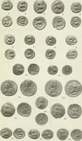 An illustration from Catalogue of the Greek coins of Arabia, Mesopotamia and Persia (Nabataea, Arabia Provincia, S. Arabia, Mesopotamia, Babylonia, Assyria, Persia, Alexandrine empire of the East, Persis, Elymais, Characene / by George Francis Hill ... With a map and fifty-five plates (1922)