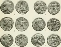 An illustration from Catalogue of the Greek coins of Arabia, Mesopotamia and Persia (Nabataea, Arabia Provincia, S. Arabia, Mesopotamia, Babylonia, Assyria, Persia, Alexandrine empire of the East, Persis, Elymais, Characene / by George Francis Hill ... With a map and fifty-five plates (1922)