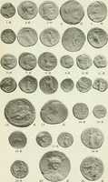 An illustration from Catalogue of the Greek coins of Arabia, Mesopotamia and Persia (Nabataea, Arabia Provincia, S. Arabia, Mesopotamia, Babylonia, Assyria, Persia, Alexandrine empire of the East, Persis, Elymais, Characene / by George Francis Hill ... With a map and fifty-five plates (1922)