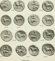 An illustration from Catalogue of the Greek coins of Arabia, Mesopotamia and Persia (Nabataea, Arabia Provincia, S. Arabia, Mesopotamia, Babylonia, Assyria, Persia, Alexandrine empire of the East, Persis, Elymais, Characene / by George Francis Hill ... With a map and fifty-five plates (1922)