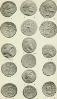 An illustration from Catalogue of the Greek coins of Arabia, Mesopotamia and Persia (Nabataea, Arabia Provincia, S. Arabia, Mesopotamia, Babylonia, Assyria, Persia, Alexandrine empire of the East, Persis, Elymais, Characene / by George Francis Hill ... With a map and fifty-five plates (1922)