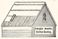 An illustration from [Catalogue] : Indiana Paint & Roofing Co., manufacturers of rubber roofing, sheathing papers, mixed paints and marbleized slate mantels ... Indianapolis, Ind. (1885)