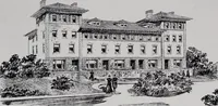 An illustration from Catalogue of the architectural exhibition, Boston Architectural Club and Boston Society of Architects: St. Botolph Club, 2 Newbury Street, from May 22nd to June 3rd, 1899 (1899)