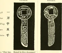An illustration from Catalogue of Chinese coins from the VIIth cent. B. C., to A. D. 621. including the series in the Britis Museum (1892)