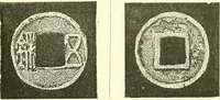 An illustration from Catalogue of Chinese coins from the VIIth cent. B. C., to A. D. 621. including the series in the Britis Museum (1892)