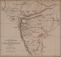 An illustration from Catalogue of the coins of the Andhra dynasty, the Western Ksatrapas, the Traikutaka dynasty, and the "Bodhi" dynasty (1908)
