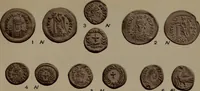 An illustration from Catalogue of the coins of the Vandals, Ostrogoths and Lombards, and of the empires of Thessalonica, Nicaea and Trebizond in the British museum (1911)