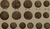 An illustration from Catalogue of the coins of the Vandals, Ostrogoths and Lombards, and of the empires of Thessalonica, Nicaea and Trebizond in the British museum (1911)