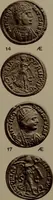 An illustration from Catalogue of the coins of the Vandals, Ostrogoths and Lombards, and of the empires of Thessalonica, Nicaea and Trebizond in the British museum (1911)