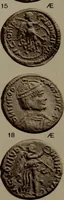 An illustration from Catalogue of the coins of the Vandals, Ostrogoths and Lombards, and of the empires of Thessalonica, Nicaea and Trebizond in the British museum (1911)