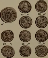 An illustration from Catalogue of the coins of the Vandals, Ostrogoths and Lombards, and of the empires of Thessalonica, Nicaea and Trebizond in the British museum (1911)