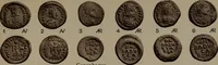An illustration from Catalogue of the coins of the Vandals, Ostrogoths and Lombards, and of the empires of Thessalonica, Nicaea and Trebizond in the British museum (1911)