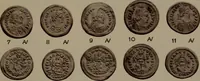 An illustration from Catalogue of the coins of the Vandals, Ostrogoths and Lombards, and of the empires of Thessalonica, Nicaea and Trebizond in the British museum (1911)