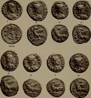 An illustration from Catalogue of the coins of the Vandals, Ostrogoths and Lombards, and of the empires of Thessalonica, Nicaea and Trebizond in the British museum (1911)