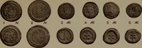 An illustration from Catalogue of the coins of the Vandals, Ostrogoths and Lombards, and of the empires of Thessalonica, Nicaea and Trebizond in the British museum (1911)