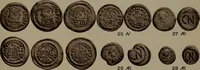 An illustration from Catalogue of the coins of the Vandals, Ostrogoths and Lombards, and of the empires of Thessalonica, Nicaea and Trebizond in the British museum (1911)