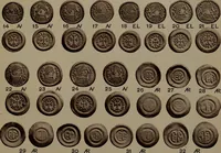 An illustration from Catalogue of the coins of the Vandals, Ostrogoths and Lombards, and of the empires of Thessalonica, Nicaea and Trebizond in the British museum (1911)