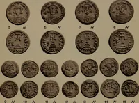 An illustration from Catalogue of the coins of the Vandals, Ostrogoths and Lombards, and of the empires of Thessalonica, Nicaea and Trebizond in the British museum (1911)