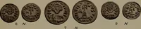 An illustration from Catalogue of the coins of the Vandals, Ostrogoths and Lombards, and of the empires of Thessalonica, Nicaea and Trebizond in the British museum (1911)
