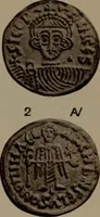 An illustration from Catalogue of the coins of the Vandals, Ostrogoths and Lombards, and of the empires of Thessalonica, Nicaea and Trebizond in the British museum (1911)