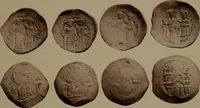 An illustration from Catalogue of the coins of the Vandals, Ostrogoths and Lombards, and of the empires of Thessalonica, Nicaea and Trebizond in the British museum (1911)