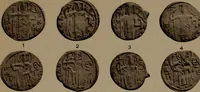 An illustration from Catalogue of the coins of the Vandals, Ostrogoths and Lombards, and of the empires of Thessalonica, Nicaea and Trebizond in the British museum (1911)