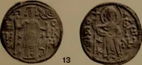 An illustration from Catalogue of the coins of the Vandals, Ostrogoths and Lombards, and of the empires of Thessalonica, Nicaea and Trebizond in the British museum (1911)