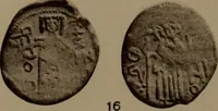 An illustration from Catalogue of the coins of the Vandals, Ostrogoths and Lombards, and of the empires of Thessalonica, Nicaea and Trebizond in the British museum (1911)