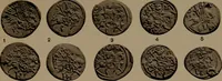 An illustration from Catalogue of the coins of the Vandals, Ostrogoths and Lombards, and of the empires of Thessalonica, Nicaea and Trebizond in the British museum (1911)