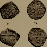 An illustration from Catalogue of the coins of the Vandals, Ostrogoths and Lombards, and of the empires of Thessalonica, Nicaea and Trebizond in the British museum (1911)