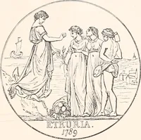 An illustration from A catalogue of a collection of plaques, medallions, vases, figures, &c., in coloured jasper and basalte : (1901)