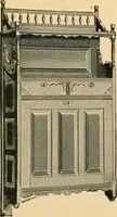 An illustration from Catalogue of the Cortland Desk Co., Lim. : manufacturers of the celebrated "economy" wall desk and the "favorite" combination desk. (1890)
