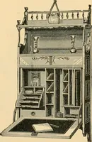 An illustration from Catalogue of the Cortland Desk Co., Lim. : manufacturers of the celebrated "economy" wall desk and the "favorite" combination desk. (1890)