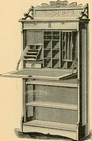 An illustration from Catalogue of the Cortland Desk Co., Lim. : manufacturers of the celebrated "economy" wall desk and the "favorite" combination desk. (1890)