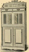 An illustration from Catalogue of the Cortland Desk Co., Lim. : manufacturers of the celebrated "economy" wall desk and the "favorite" combination desk. (1890)