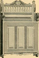 An illustration from Catalogue of the Cortland Desk Co., Lim. : manufacturers of the celebrated "economy" wall desk and the "favorite" combination desk. (1890)