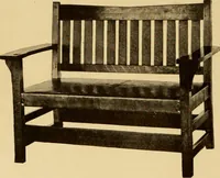 An illustration from Catalogue of Craftsman furniture made by Gustav Stickley at the Craftsman Workshops, Eastwood, N.Y. (1910)