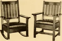 An illustration from Catalogue of Craftsman furniture made by Gustav Stickley at the Craftsman Workshops, Eastwood, N.Y. (1910)