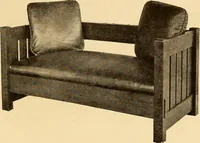 An illustration from Catalogue of Craftsman furniture made by Gustav Stickley at the Craftsman Workshops, Eastwood, N.Y. (1910)