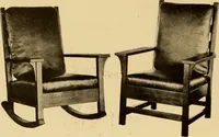 An illustration from Catalogue of Craftsman furniture made by Gustav Stickley at the Craftsman Workshops, Eastwood, N.Y. (1910)