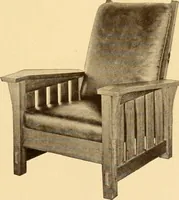 An illustration from Catalogue of Craftsman furniture made by Gustav Stickley at the Craftsman Workshops, Eastwood, N.Y. (1910)