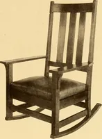 An illustration from Catalogue of Craftsman furniture made by Gustav Stickley at the Craftsman Workshops, Eastwood, N.Y. (1910)